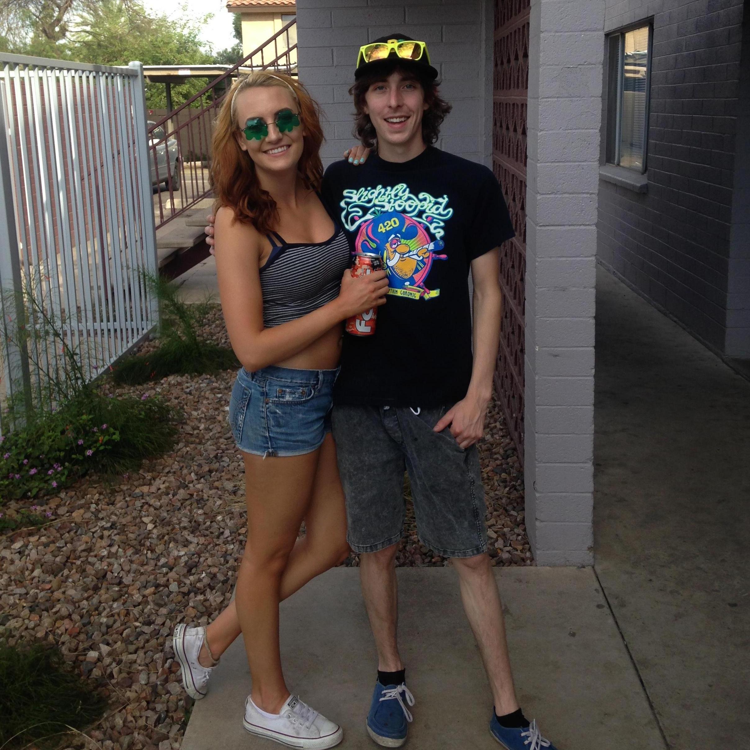 We love live music! taken right before seeing some of our favorite bands and the Pot-O-Gold music festival.