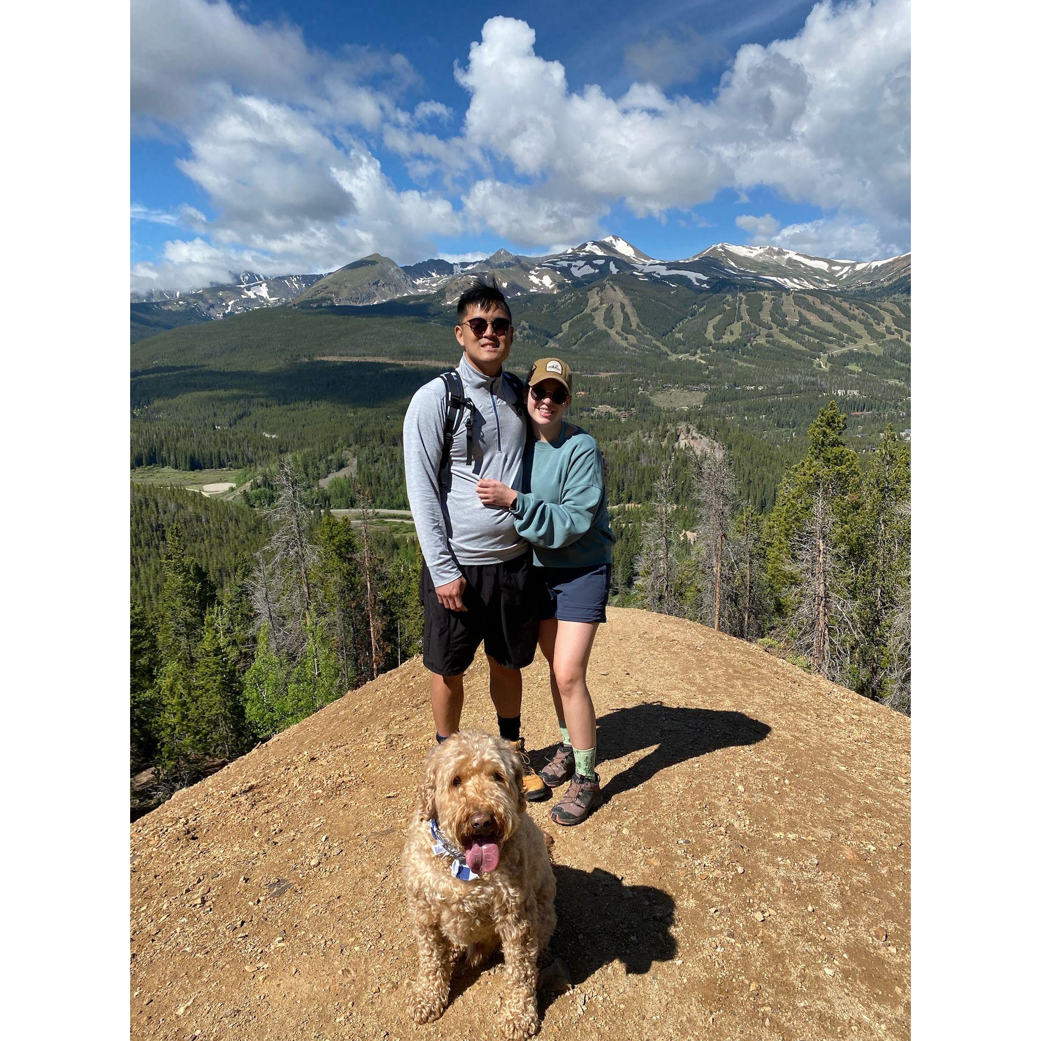 Hiking in Breckenridge! This was the trip that Jin said "I love you" to Tay ❤️