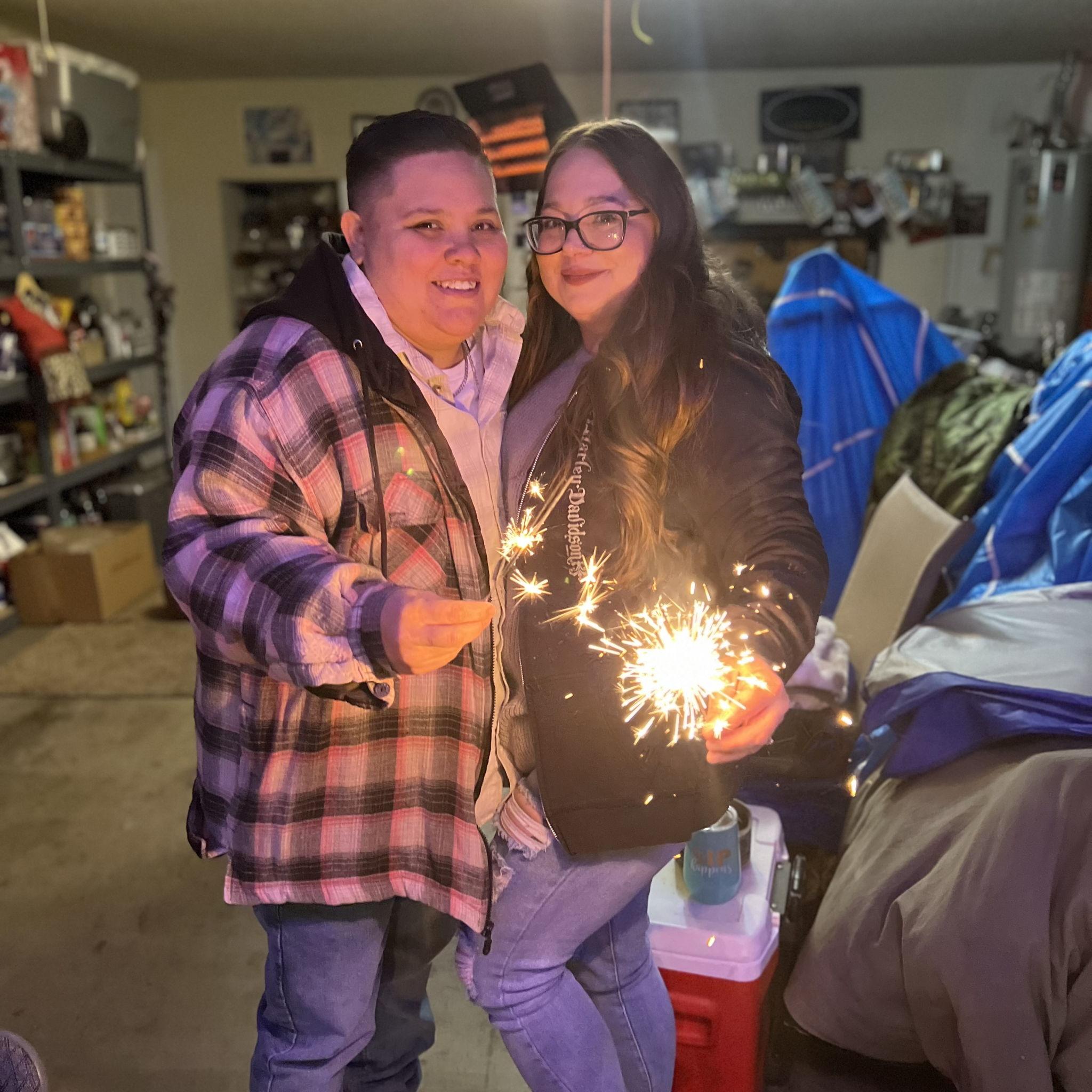 Sparkling in the new year with my favorite person.