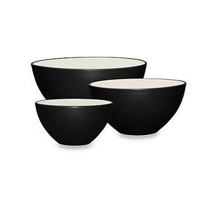 Noritake® Colorwave 3-Piece Bowl Set in Graphite