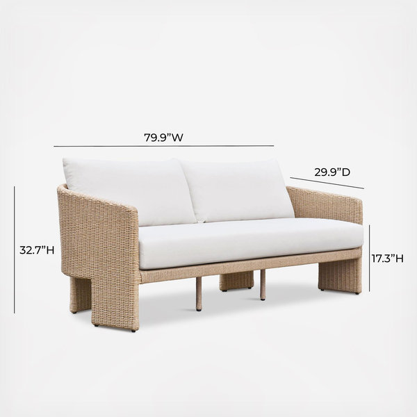 TOV Furniture, Alexa Performance Fabric Outdoor Sofa | Zola