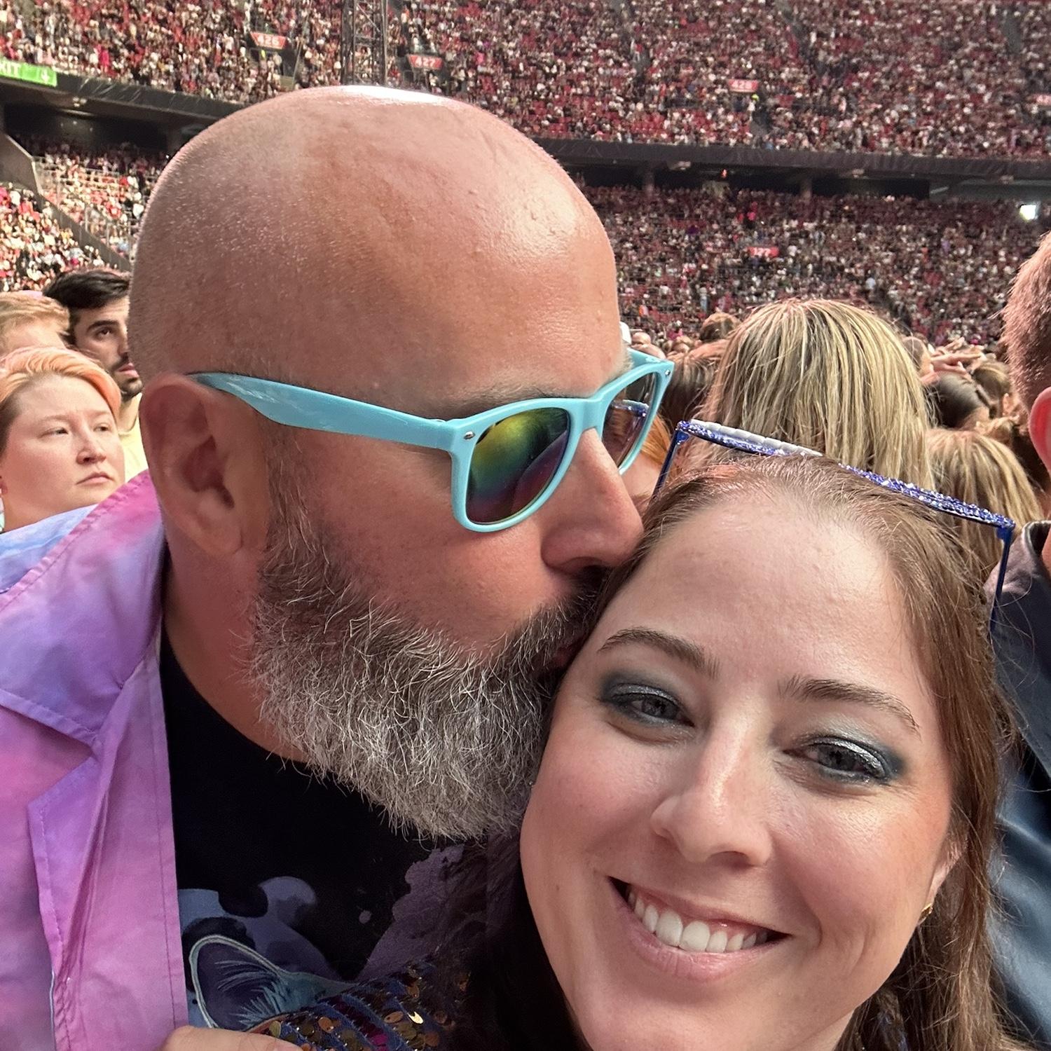 After finally making it into the arena for The Eras Tour in Amsterdam. The best night!
