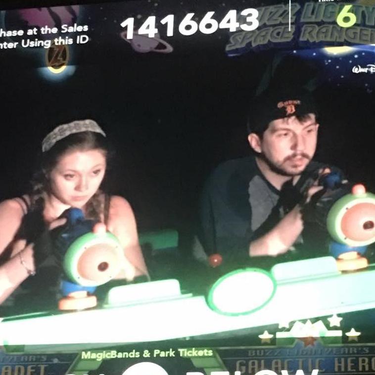 At Disney, we were extremely focused playing the games on the buzz lightyear ride