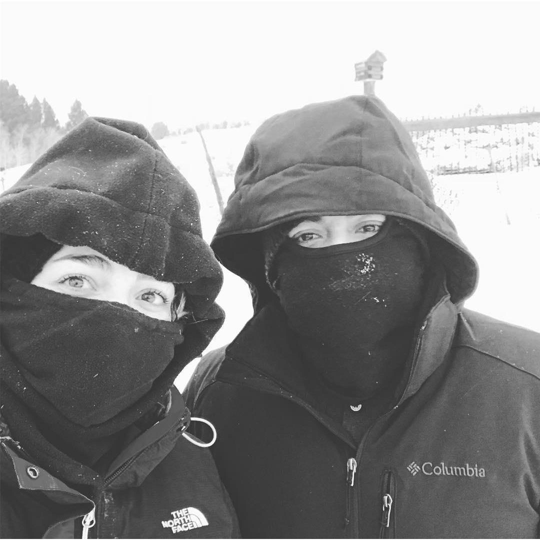 Alex's first time in Montana (only time we went outside)