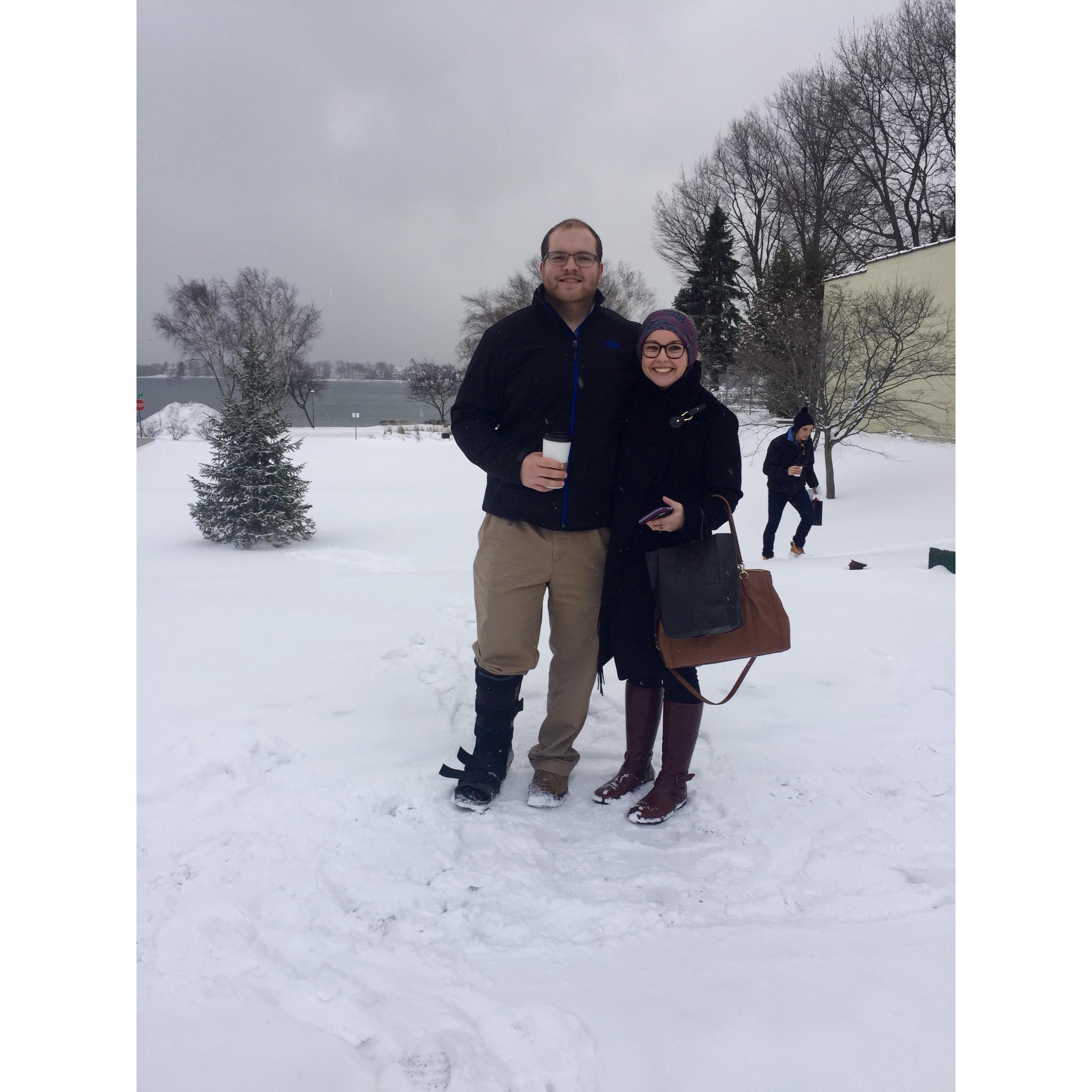 Eric's first visit to Harbor Springs, Michigan, our future wedding destination! 2017.
