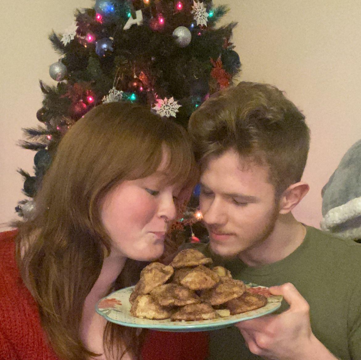 Our first Christmas together ft. the previously mentioned snickerdoodles.