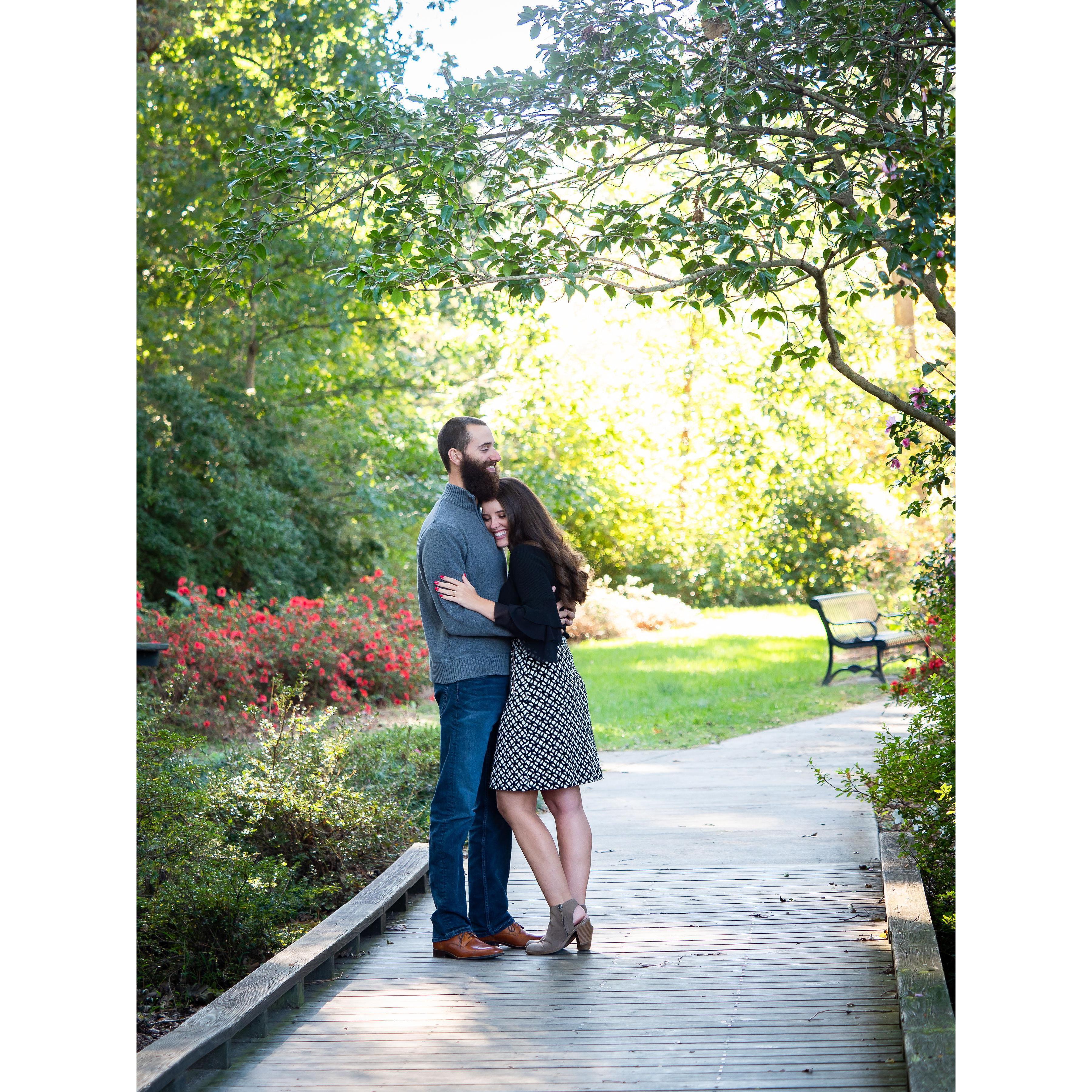 November 2018 - just one of the photos from our Engagement photo session
