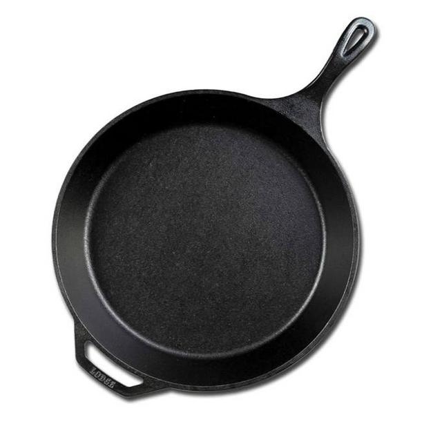 Lodge Cast Iron Skillet with Red Silicone Hot Handle Holder, 10.25-inch