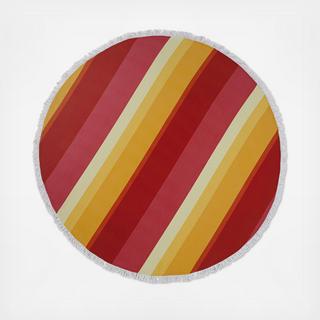Sunset Stripe Beach Towel