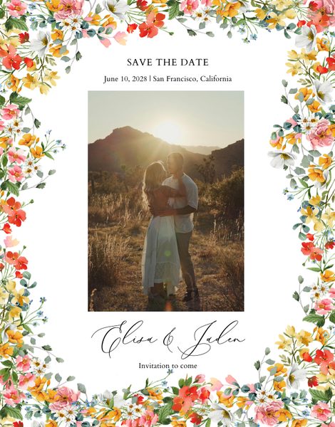 Pourpier Photo | White | Zola Save The Dates