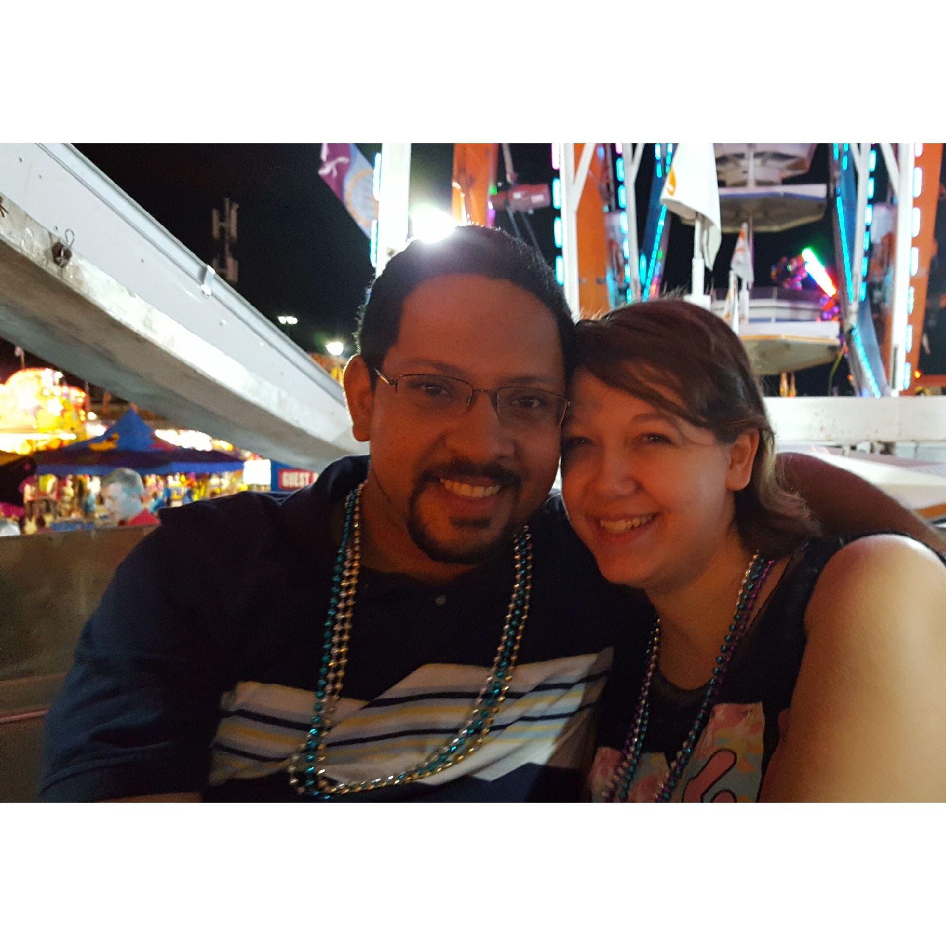Early days of dating on the Ferris Wheel at the Big E
