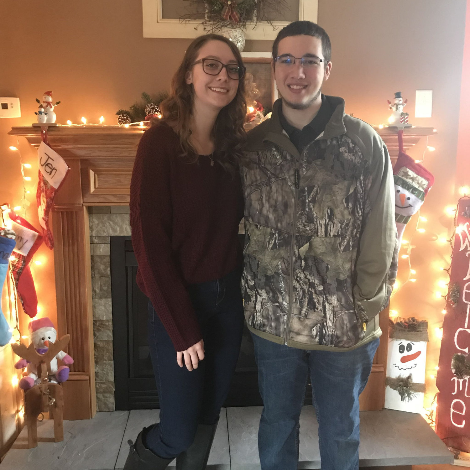 Our first Christmas together.