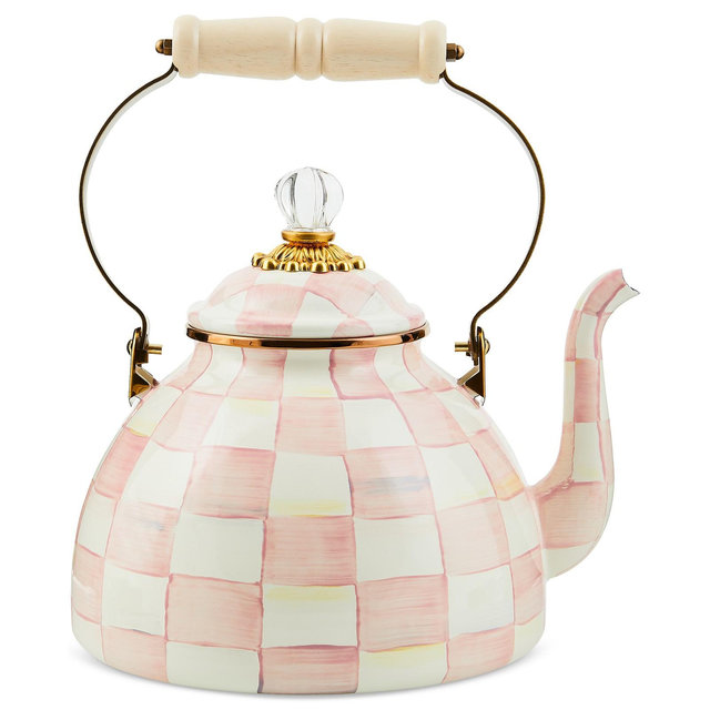 Mackenzie-Childs Rosy Check 2-Qt. Tea Kettle