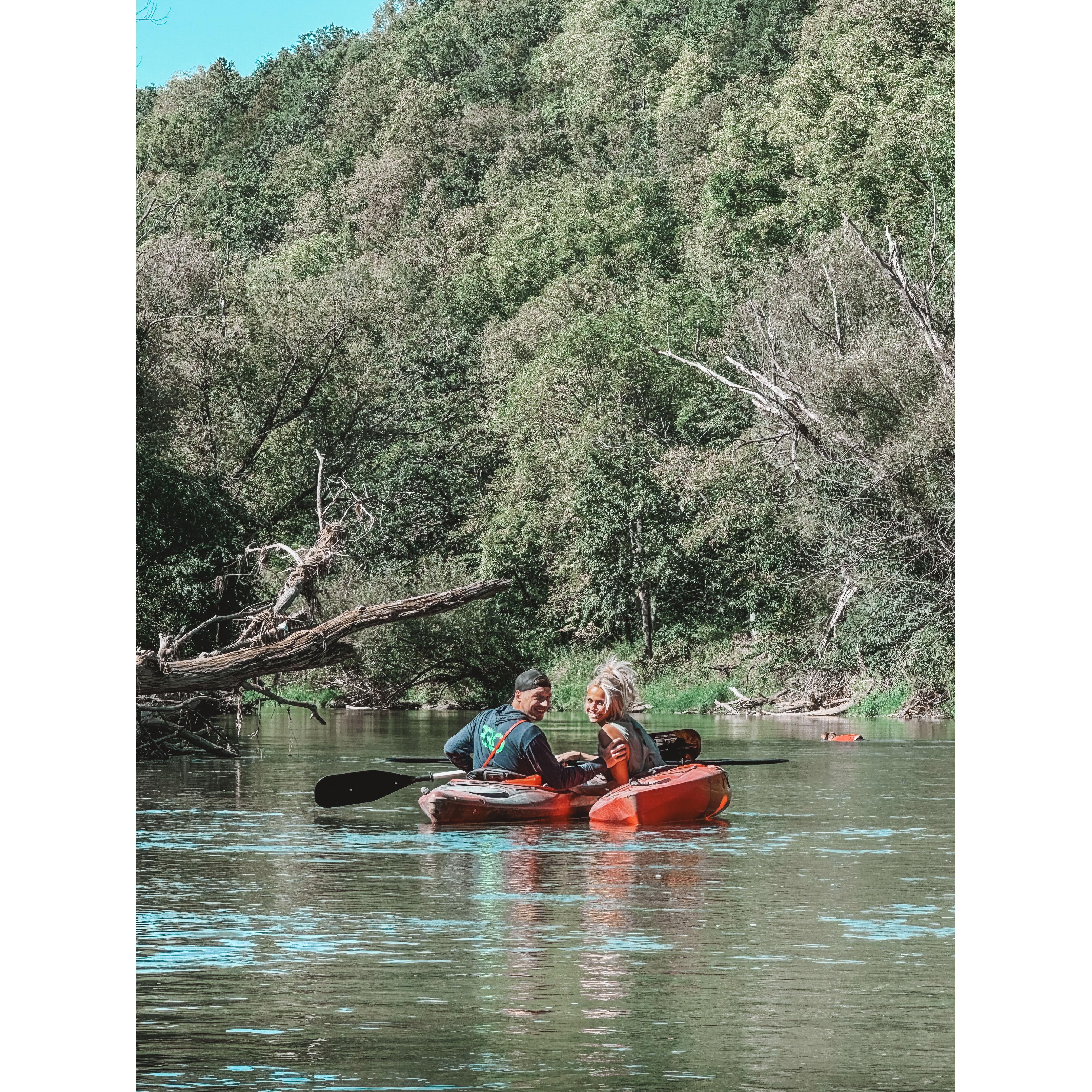 Enjoying a day off on the Root River