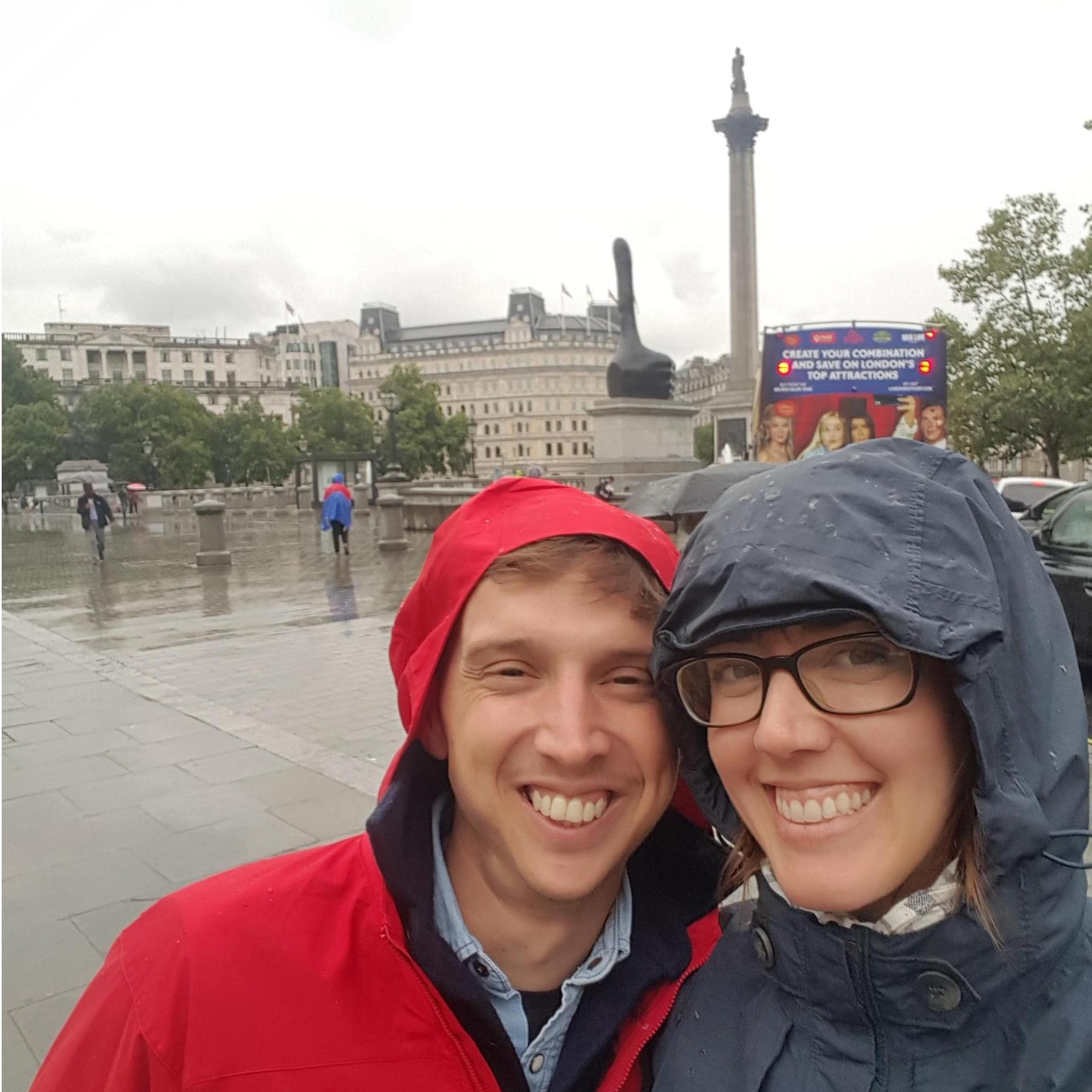 Enjoying the National Gallery on a rainy day