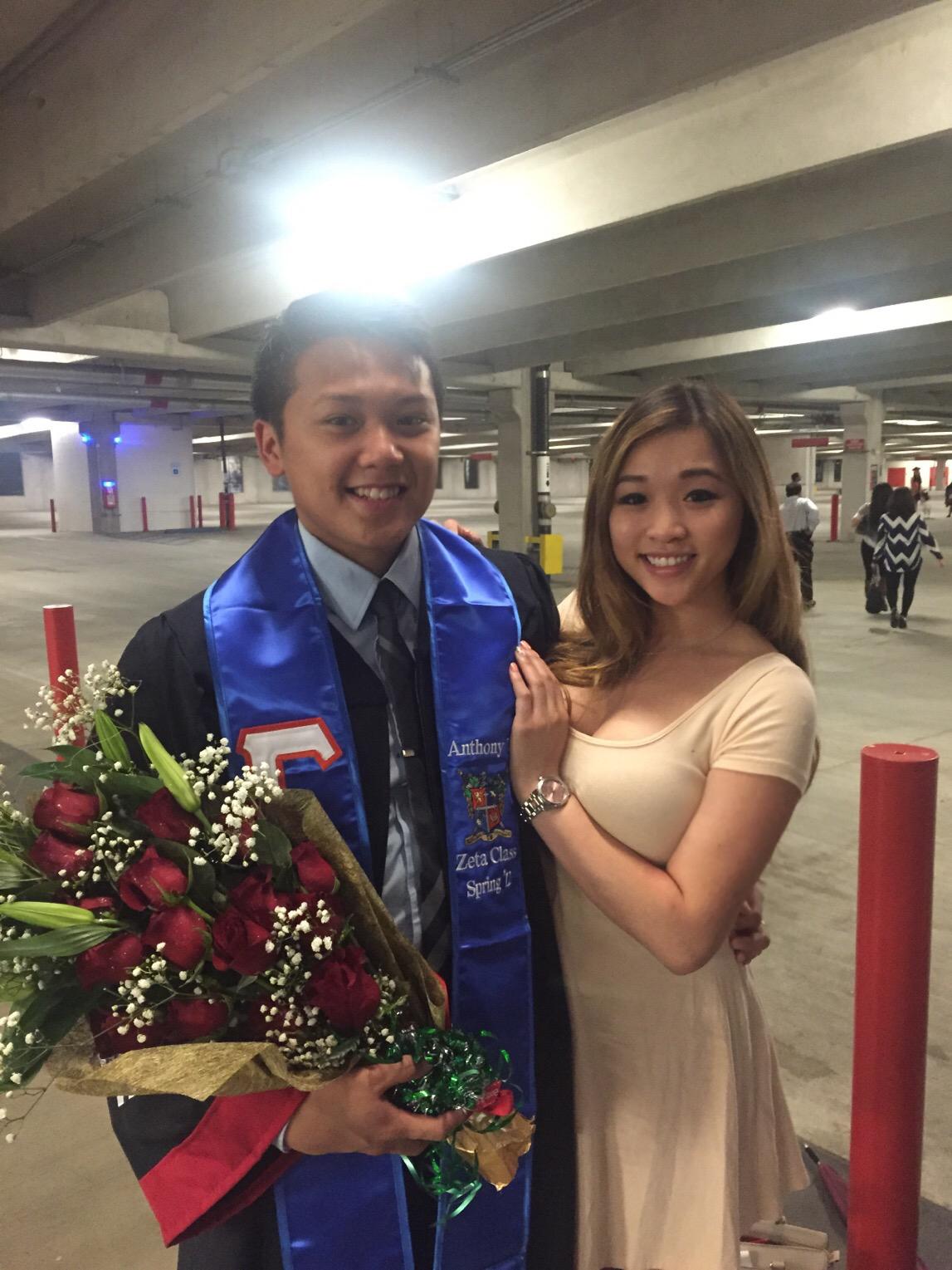 Celebrating milestones together! Anthony’s college graduation- 2015