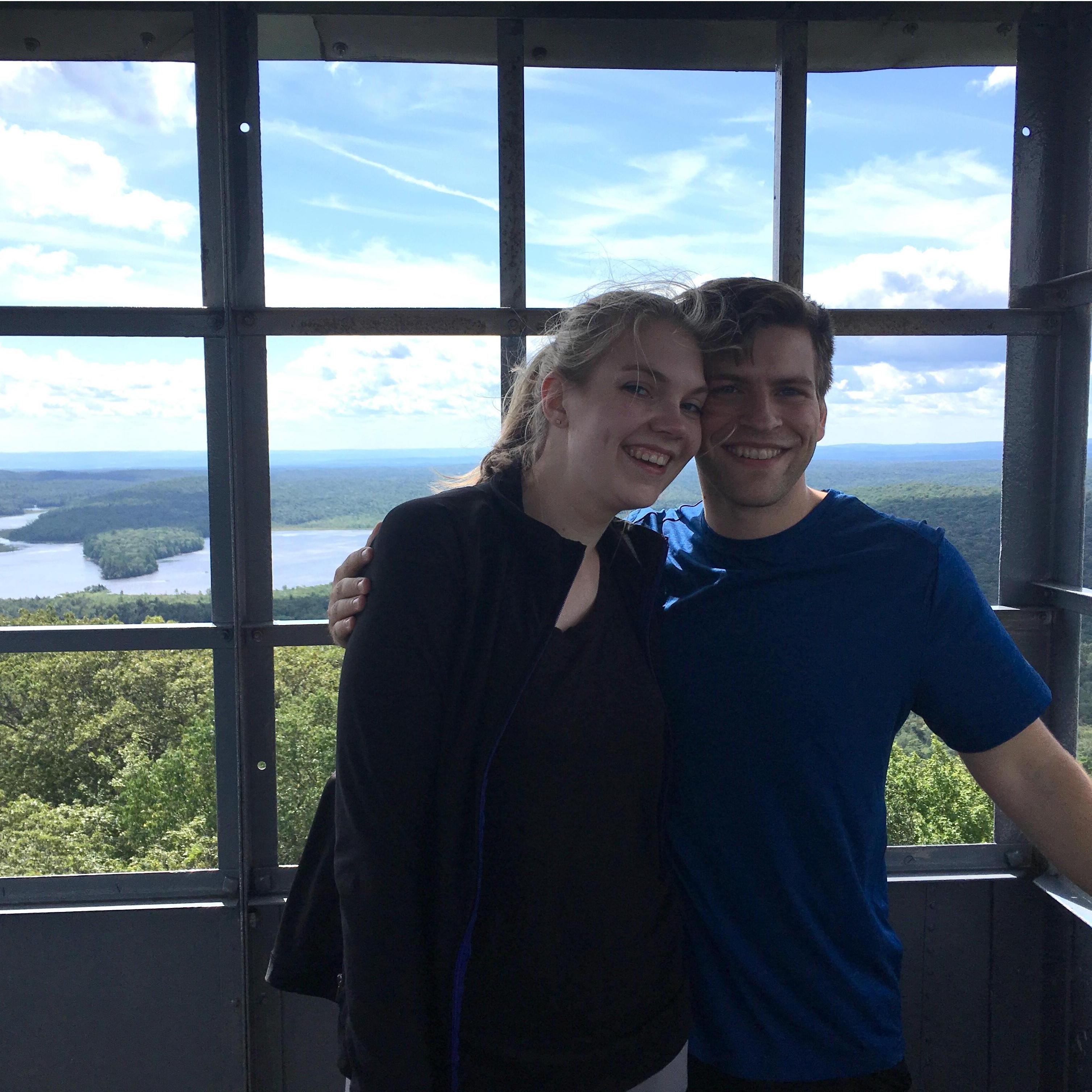 The view is always better together! Taken while on vacation near Lake Caroga in the Adirondacks with Austin's family.