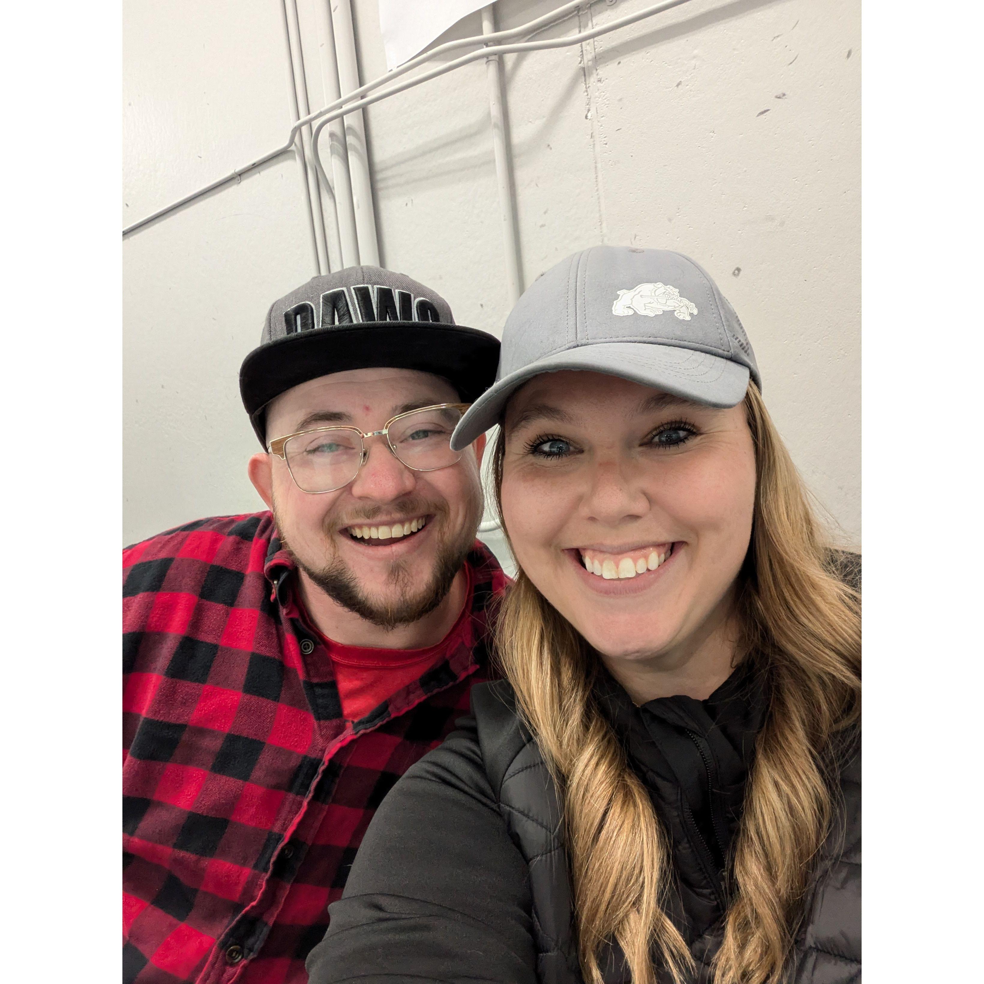 Scorekeeping hockey during Dawg Bowl 2024