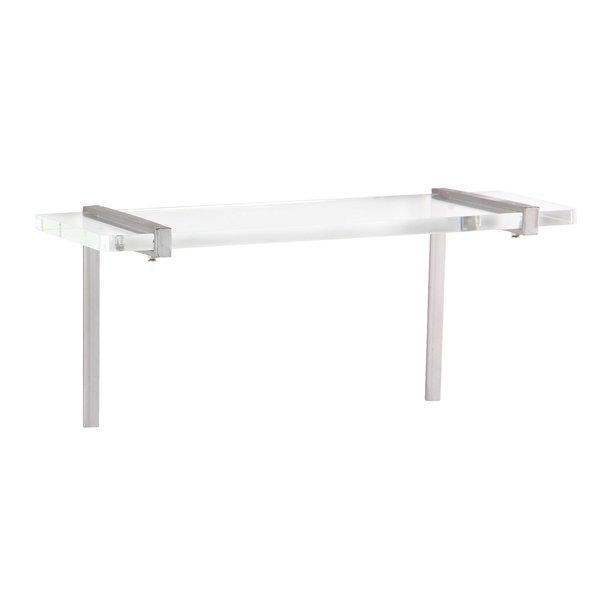 Metal/Acrylic Floating Shelf in Gold