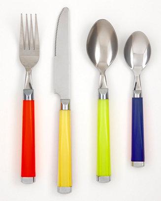 Temptation Partytime 16-Piece Flatware Set with Rack, Service for 4