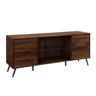 60" 2 Door TV Console Dark Walnut - Saracina Home