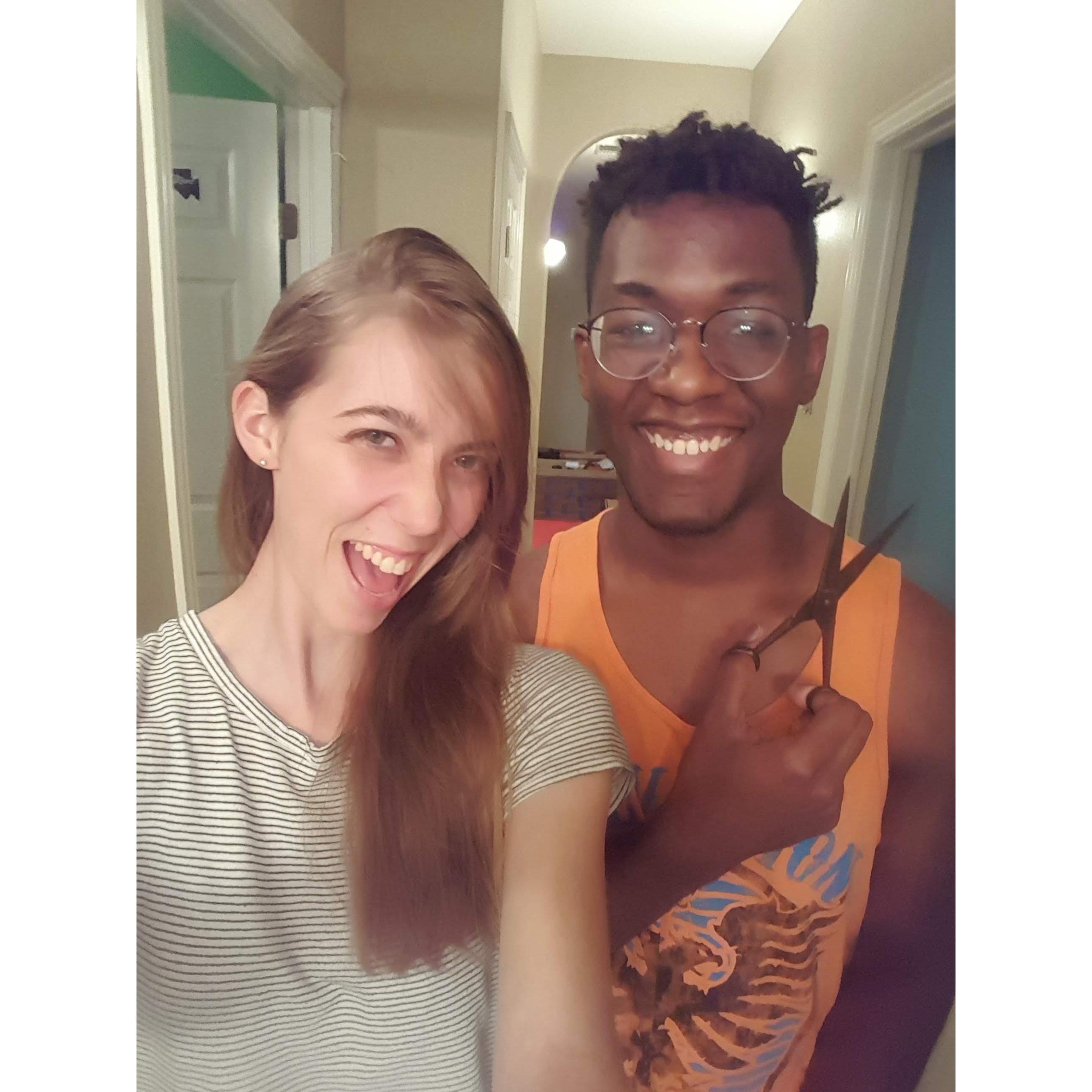 We do each other's hair :)