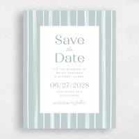 Blue Wedding Save the Date - Coastal Portrait