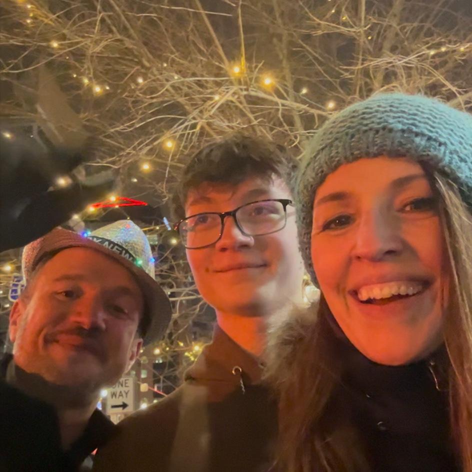 New years downtown with Elijah