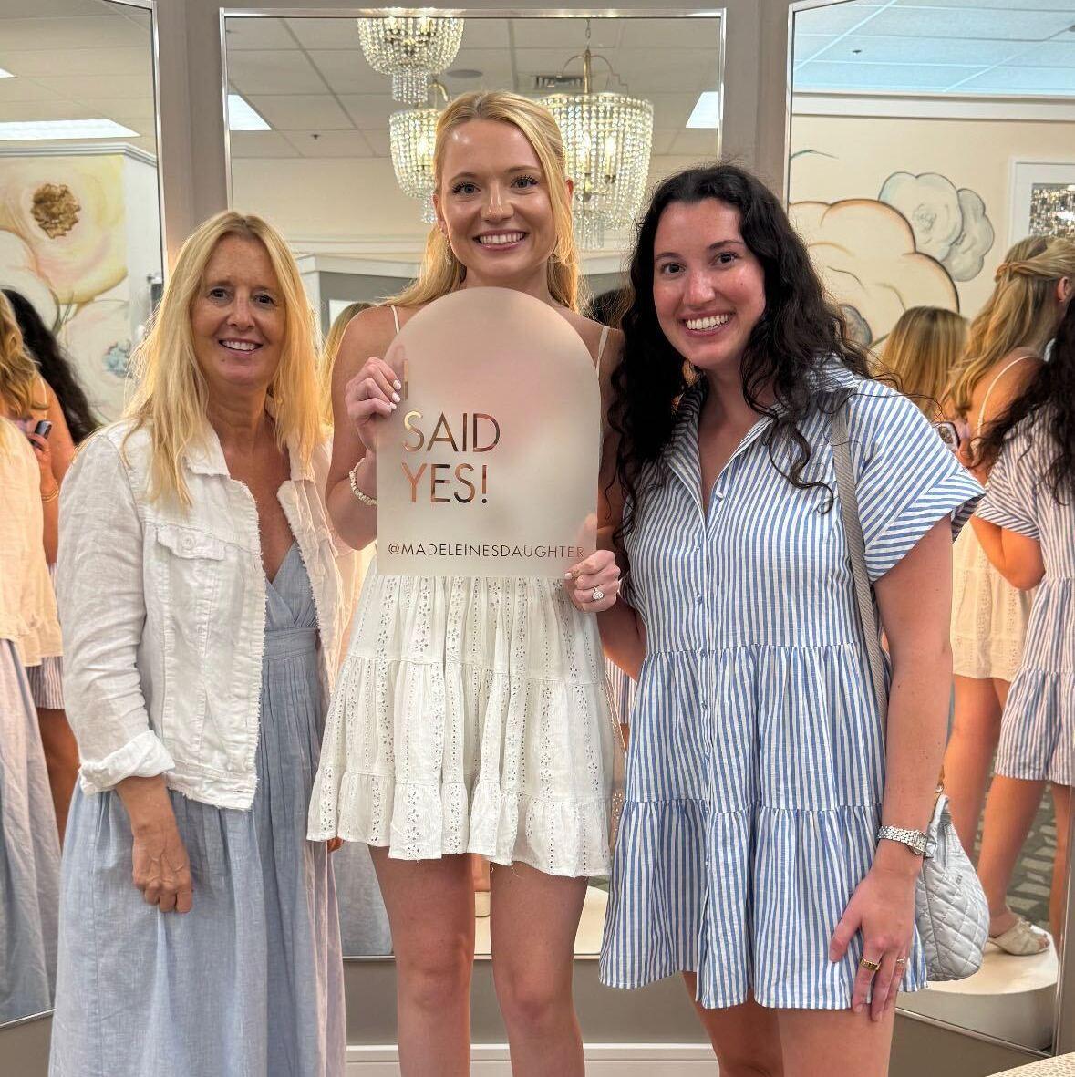August 23, 2025. Audrey said yes to the dress!
