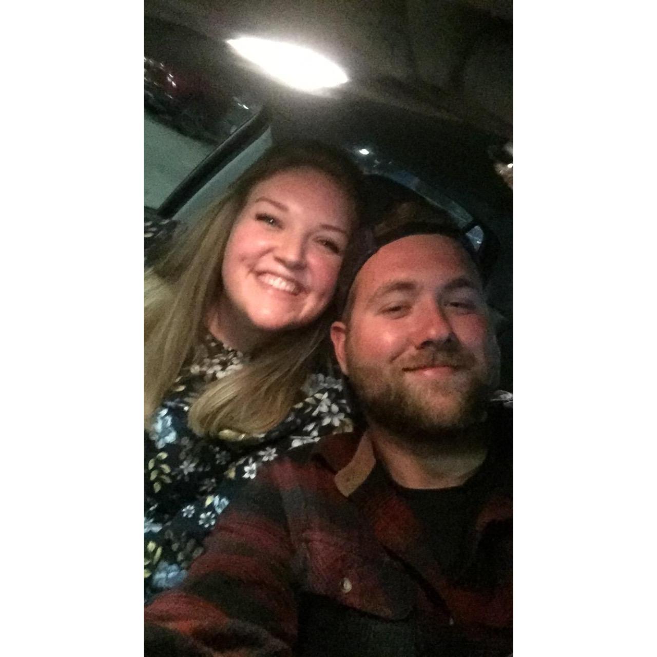October 2018; Grand Rapids, Michigan.
Sam and Jordan's very first picture together. They were both so excited and nervous to meet each other for the first time! But, it was love at first sight!