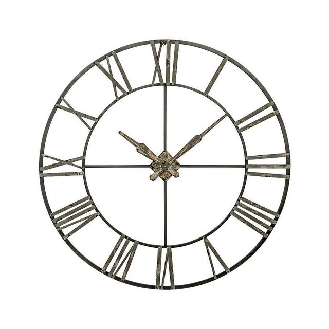 Oversized Galavanized Wall Clock, 30"Dia