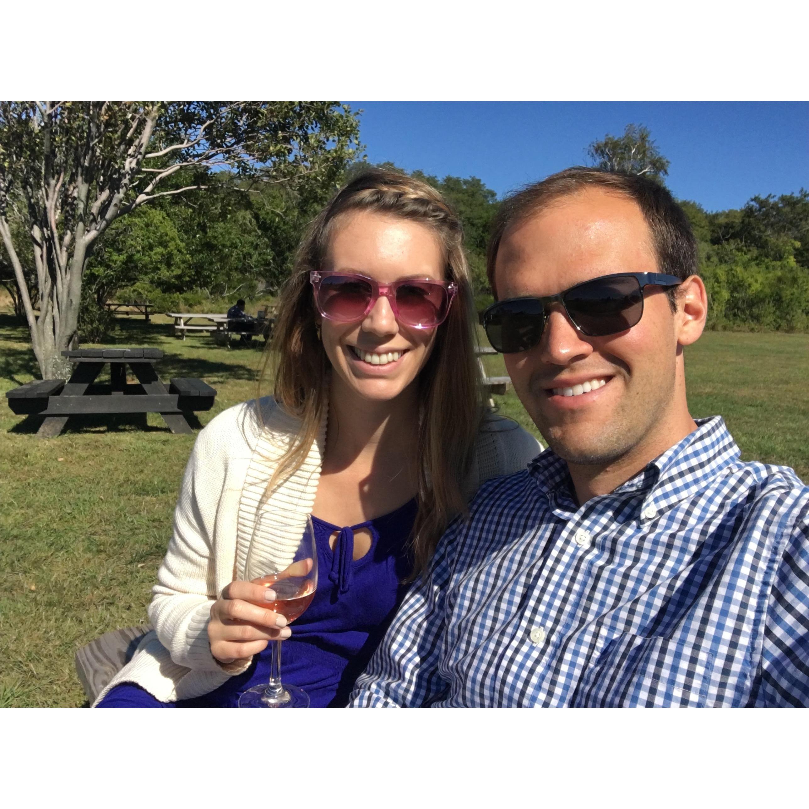 Exploring North Fork vineyards, 2016