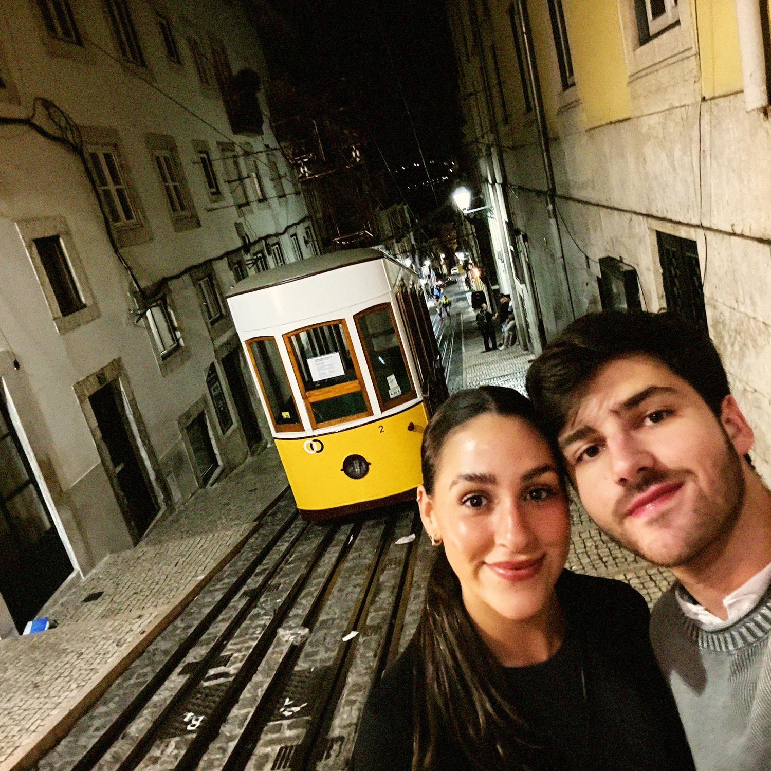 The iconic yellow tram — a Lisbon must-see.