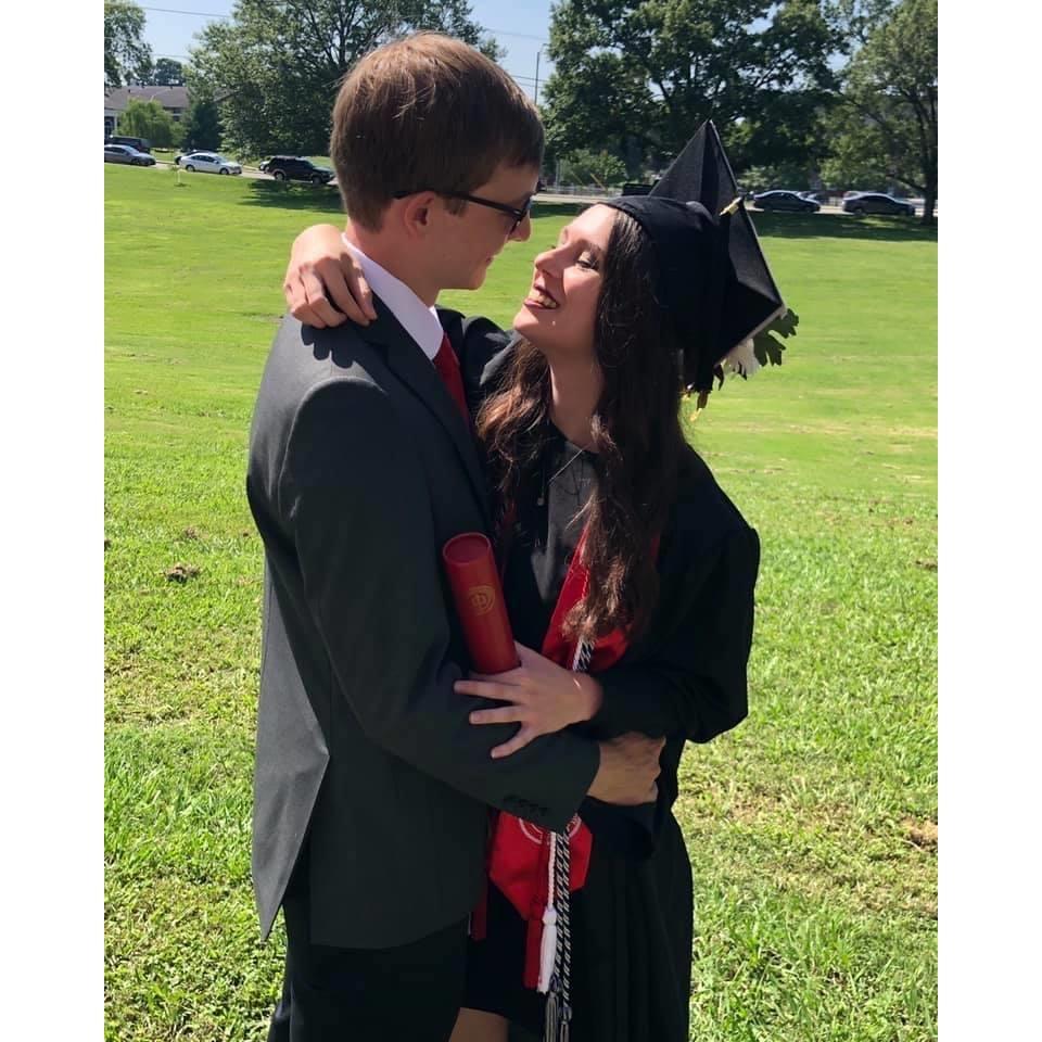 My undergraduate degree graduation in 2020. It was a hard last year and I could not have done it without his support.