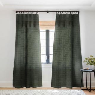 Iveta Abolina Pine Needle Checker III Sheer Curtain