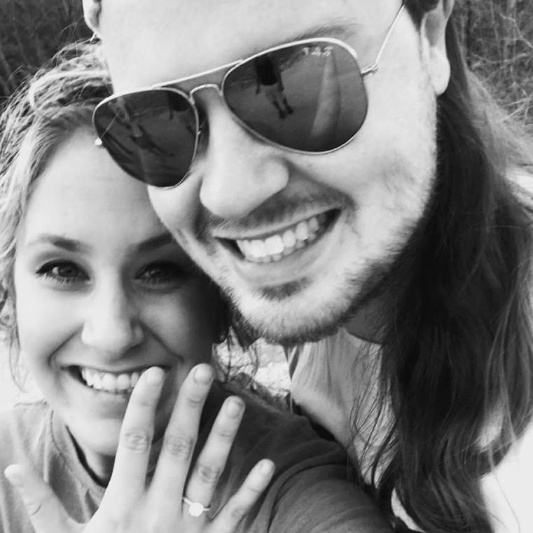 Post-proposal selfie. Look at those smiles!