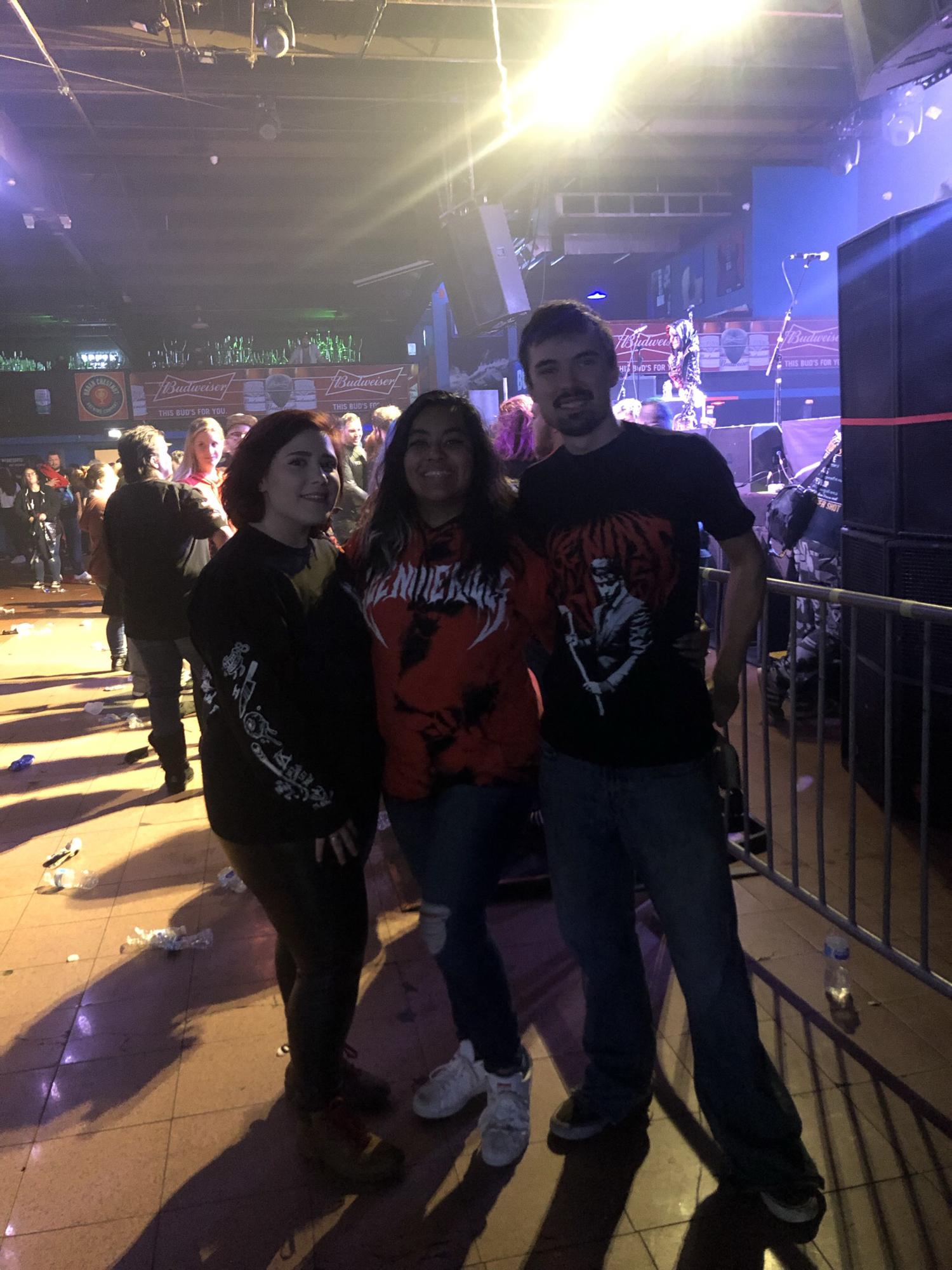 Stephen taking Ali and Noelle to their first metal concert. Ice Nine Kills