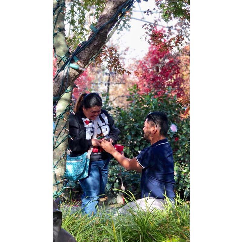 I just love telling the story of how he proposed. It makes me smile and laugh every time :)