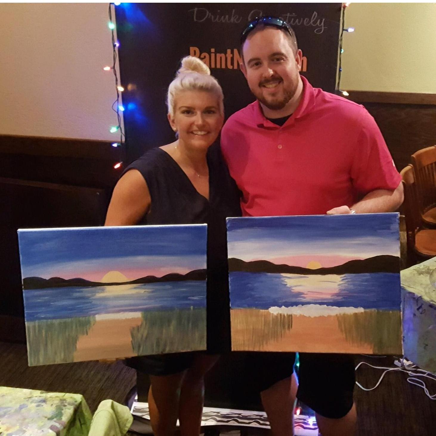 Paint Nite date night, 4th date!