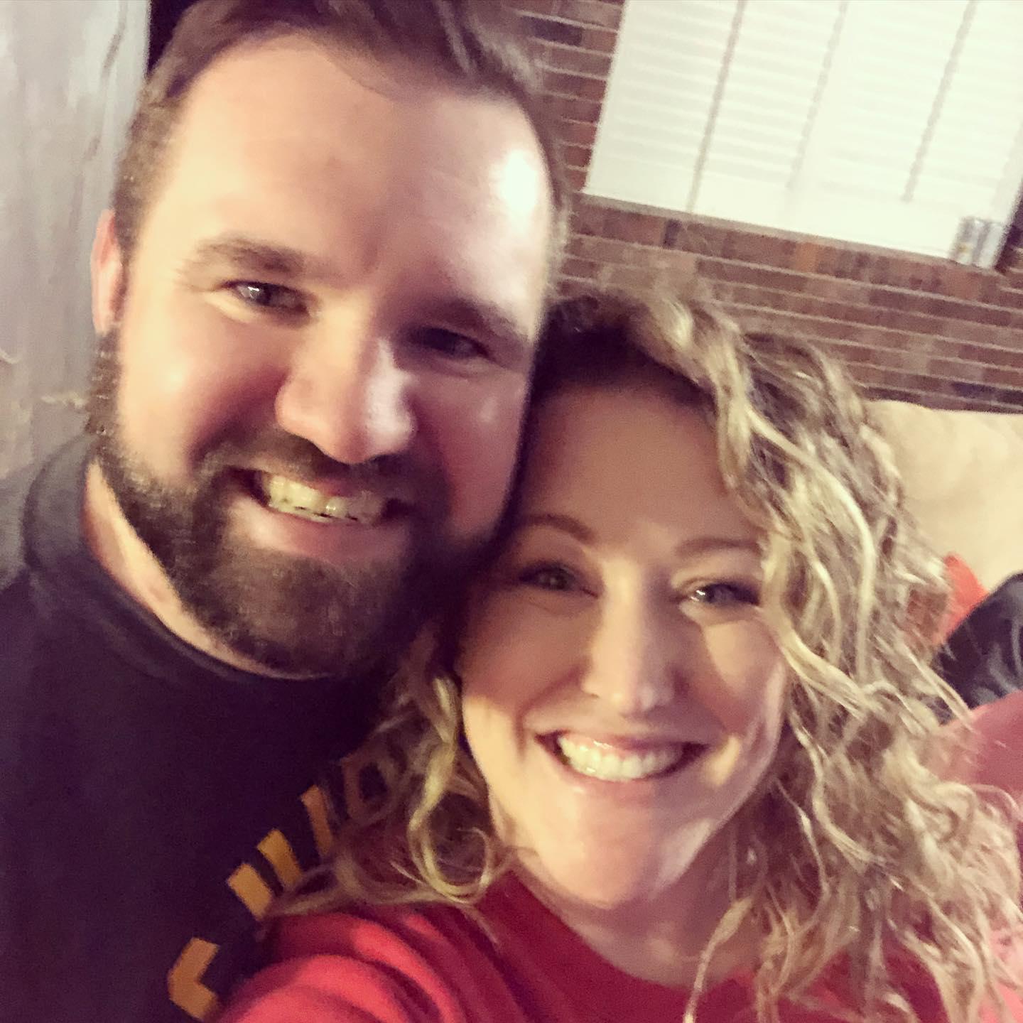 Celebrating the Chiefs winning the Super Bowl!