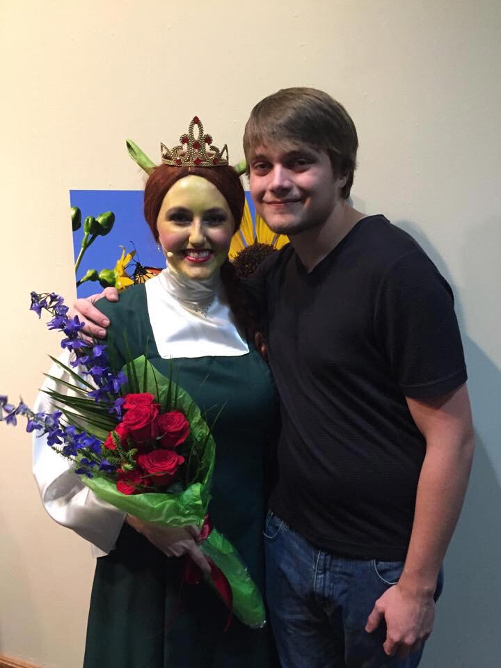 After Mary's first performance as Fiona in "Shrek: The Musical" - August 2015