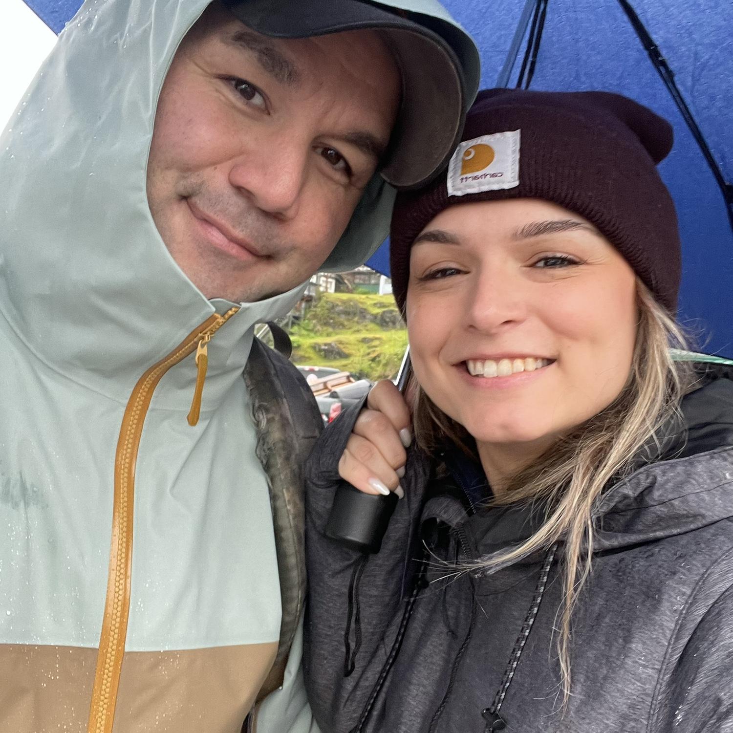 Arrived to Juneau and Casey was hiding a diamond in his pocket!