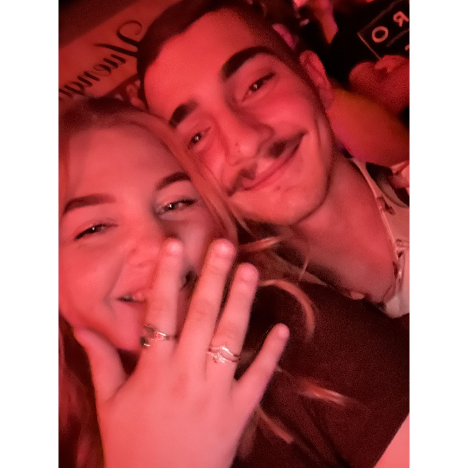 Right after Chandler proposed at the Greta Van Fleet concert