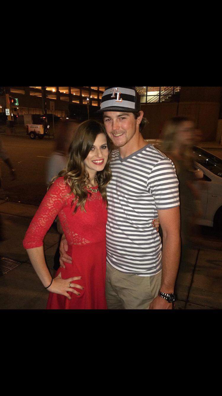 One of the first nights we hung out together, downtown Minneapolis