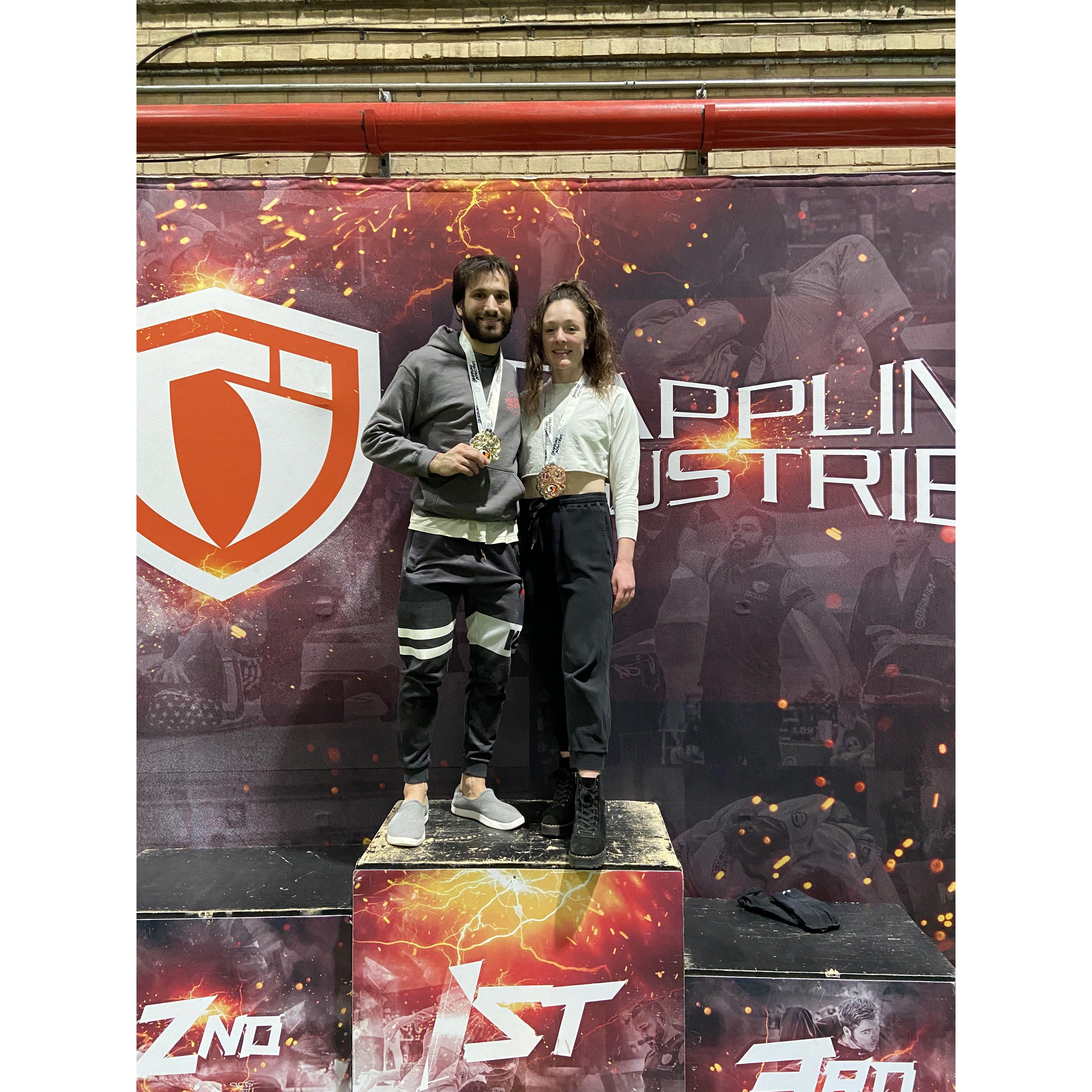 Kira competed in jiu jitsu for the first time. Where she medaled but unfortunately hurt her back, which she's been nursing all year but will be back out there again someday <3
