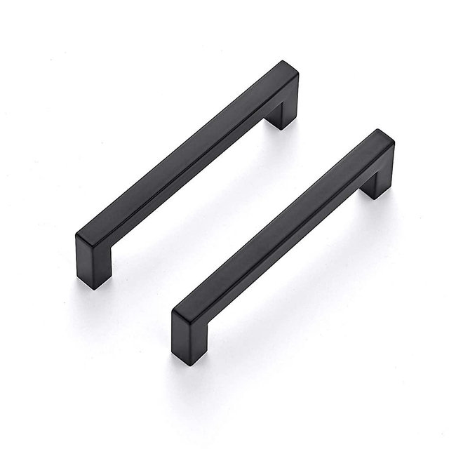Ravinte 35 Pack 5 Inch Kitchen Square Cabinet Handles Matte Black Cabinet Pulls Black Drawer Pulls Kitchen Cabinet Hardware Kitchen Handles for Cabinets Cupboard Handles Drawer Handles