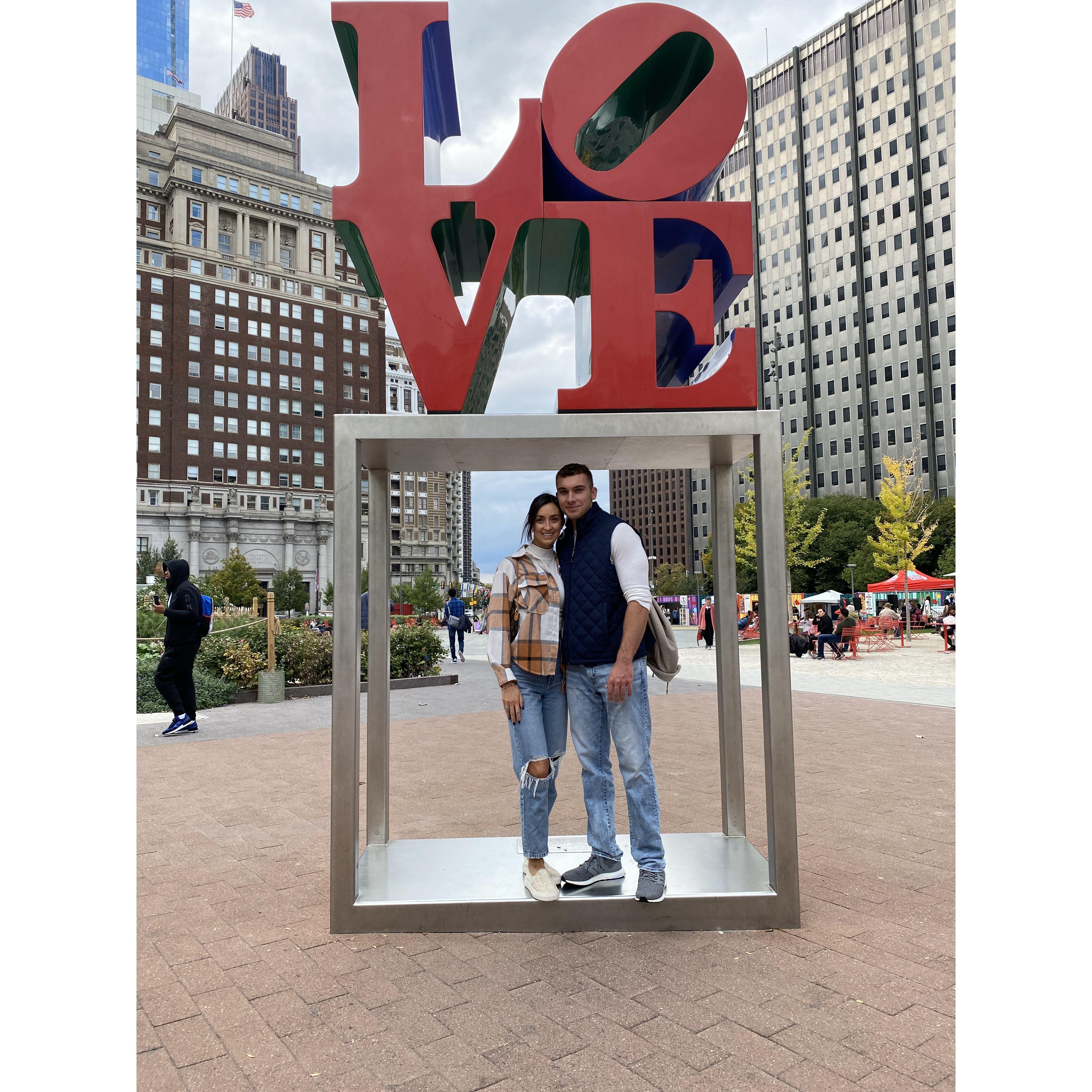 Our first trip together to Philadelphia!