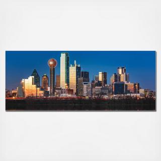 Dallas City Skyline Wall Art