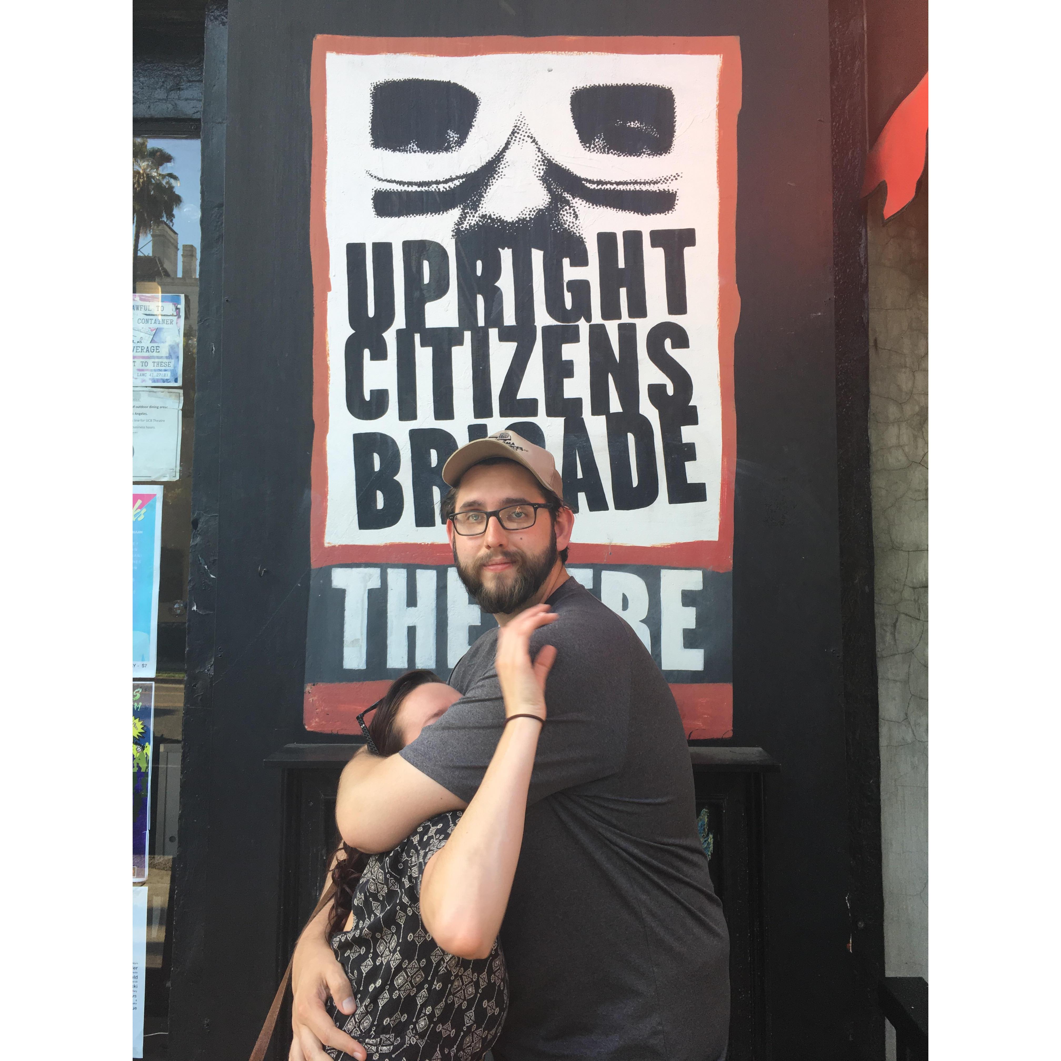 He loves improv so much that he won't let go. - September 2017