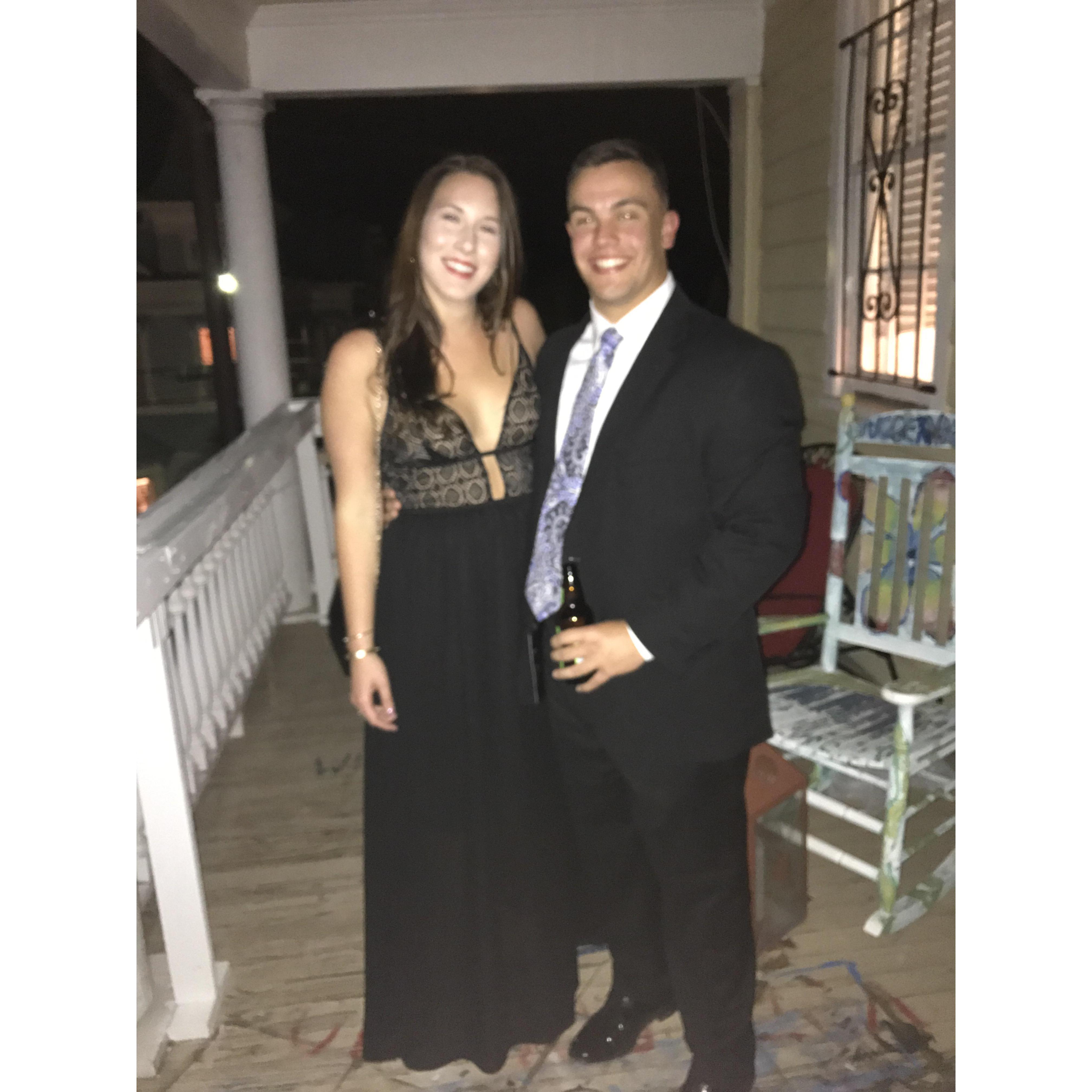 Our first photo together at Madison's Chi Omega sorority formal, Nov 2016